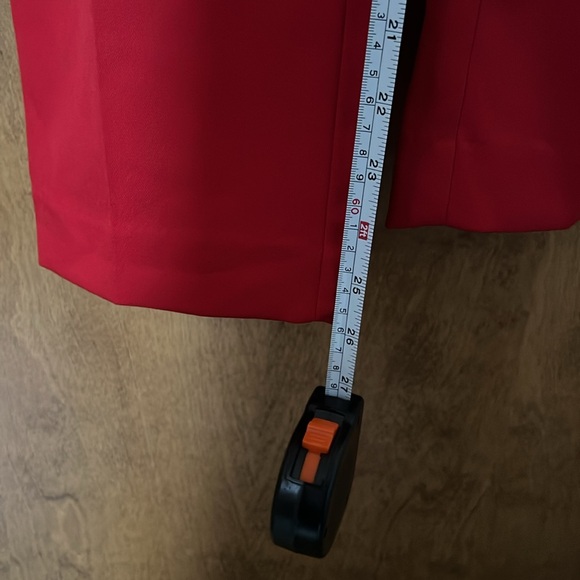 H&M Red Belted Pleated Trouser size 16 - Picture 11 of 11